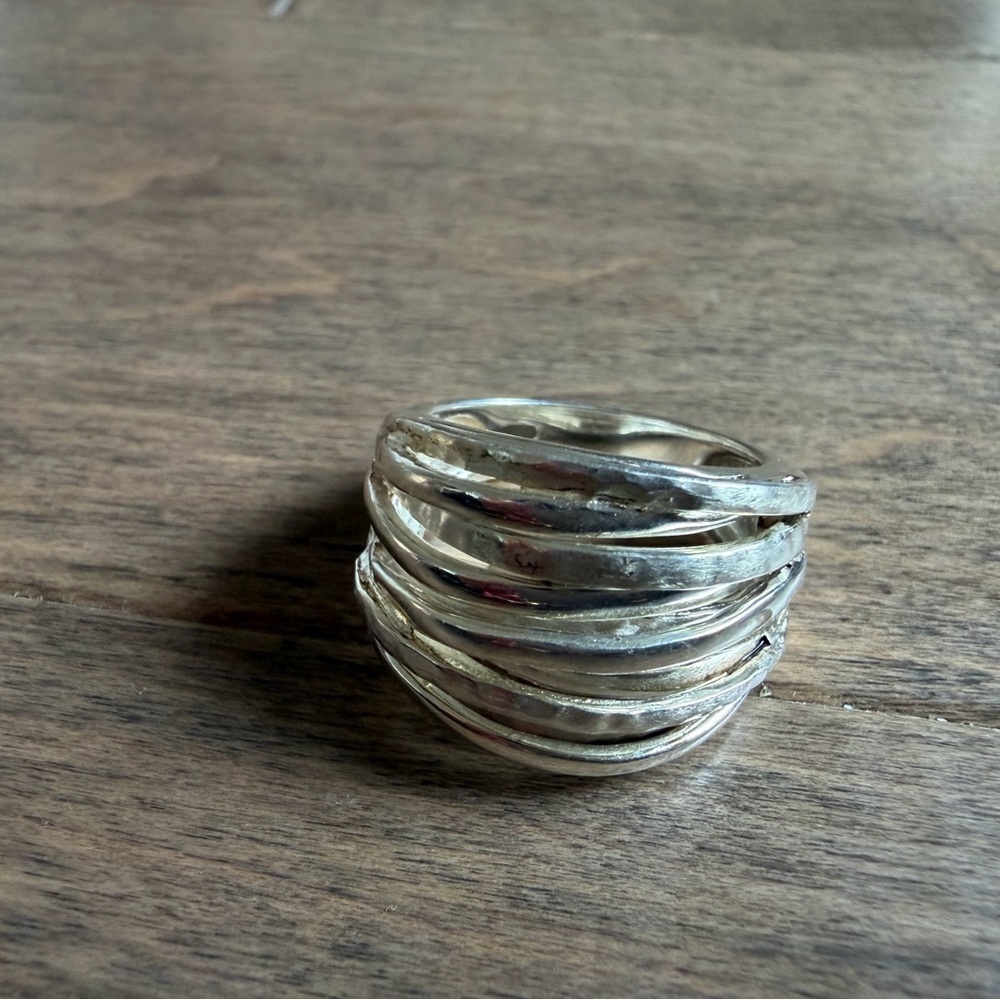 Sterling Silver Women's Stacked Ring size 5.75